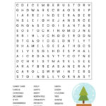 Christmas Word Search Printable (For Kids Or Adults) For Christmas Holiday Word Search