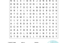 Christmas Word Search Printable (For Kids Or Adults) intended for Christmas Word Search For Adults