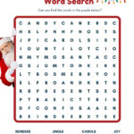 Christmas Word Search Printable Free   Academy Worksheets Inside Christmas Word Search 1St Grade