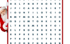 Christmas Word Search Printable Free - Academy Worksheets inside Christmas Word Search 1St Grade