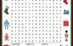 Christmas Word Search Printable in Christmas Word Search For Elementary