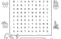 Christmas Word Search Printable With Ten Words | Planerium inside Christmas Element Word Search