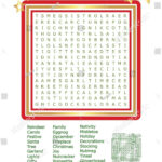 Christmas Word Search Puzzle Answers Party Stock Vector (Royalty With Christmas Party Word Search Answers