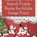 Christmas Word Search Puzzle Books For Adults (Large Print): Holiday Fun  For Adults And Teens Puzzlers, (Paperback) For Christmas Word Search Books