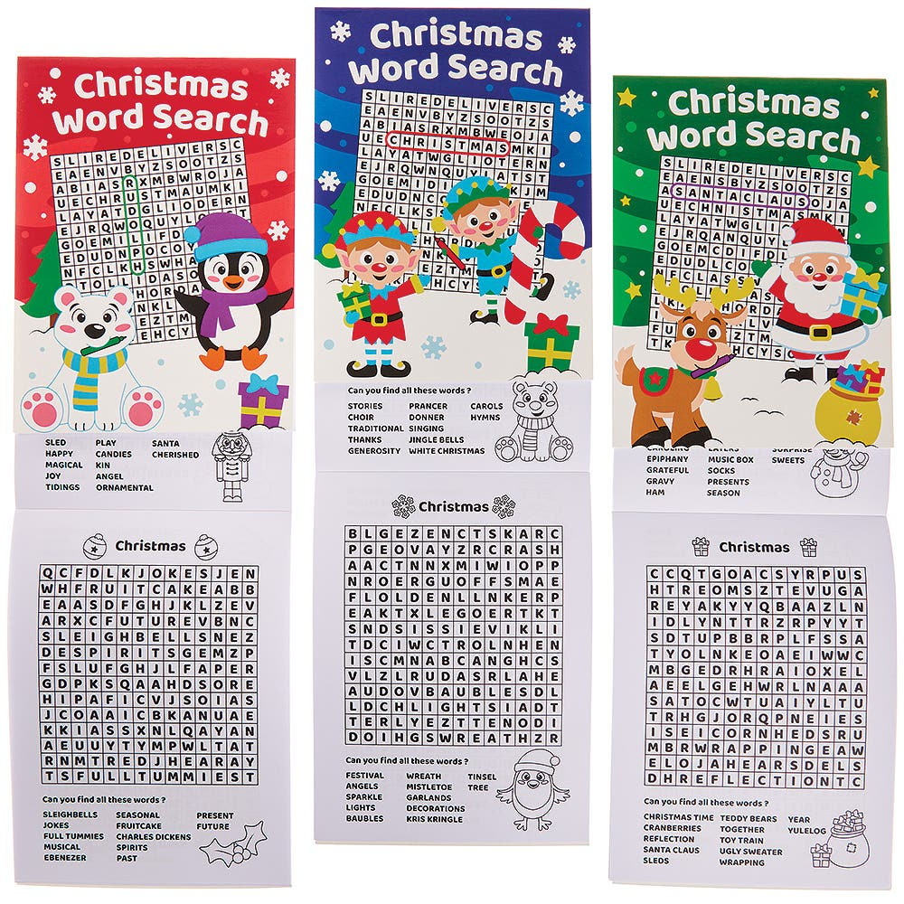 Christmas Word Search Puzzle Books throughout Christmas Word Search Books