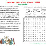 Christmas Word Search Puzzle From Luke » Reasons For Hope* Jesus Intended For Bible Christmas Word Search