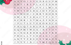 Christmas Word Search Puzzle. Fun Colorful Printable Activity with regard to Christmas Word Search Game