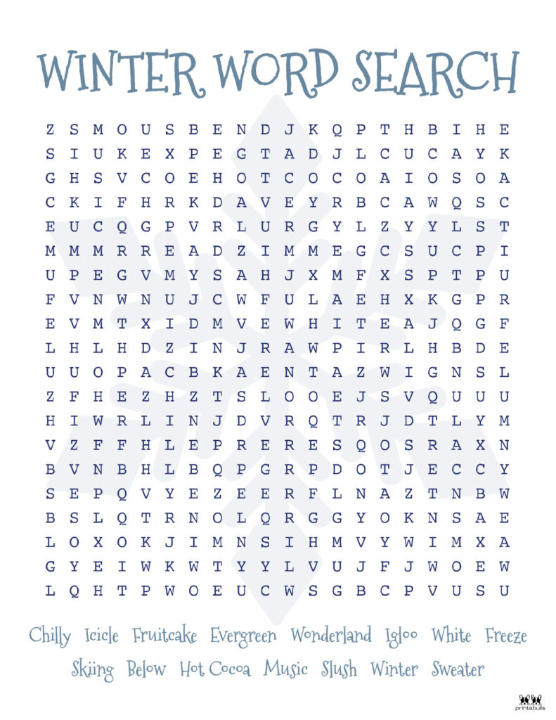 Christmas Word Searches - 25 Free Printables | Printabulls intended for Christmas Word Search Difficult Printable