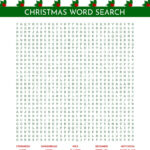 Christmas Word Searches   25 Free Printables | Printabulls Throughout Difficult Hard Christmas Word Search