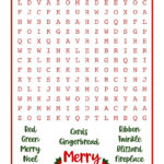 Christmas Word Searches   25 Free Printables | Printabulls With Free Printable Christmas Word Search For High School Students