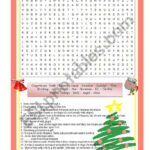 Christmas Wordsearch   With Answer Key   Esl Worksheetcassy In Giant Christmas Word Search Answers