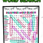 Free December Word Search Printable Inside Christmas Elemental Word Search