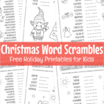 Free Printable Christmas Word Scramble Puzzles For Kids Inside Christmas Word Search Homemade Gifts Made Easy