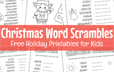 Free Printable Christmas Word Scramble Puzzles For Kids with Homemade Gifts Made Easy Christmas Word Search