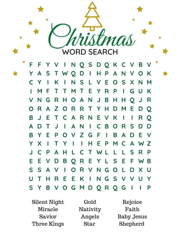 Free Printable Religious Christmas Word Search