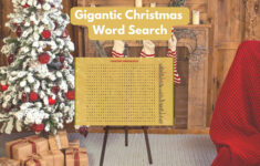 Gigantic Christmas Word Search, Printable Word Search, Christmas intended for Giant Christmas Word Search
