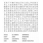 Jesus' Birth Word Search   Ministry To Children Intended For Christmas Jesus Word Search