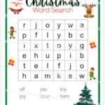 Pre K Christmas Word Search With Answer Key, Printable   Etsy Regarding Christmas Word Search For Kindergarten