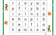 Pre-K Christmas Word Search With Answer Key, Printable - Etsy with Christmas Word Search Kindergarten