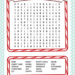 Printable Christmas Word Search   Fun Loving Families Throughout Christmas Word Search