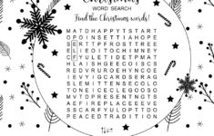 Printable Christmas Word Search Puzzle Royalty Free Vector throughout Christmas Puzzles And Word Searches