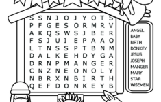 Religious Christmas Word Search - Cute Coloring Pages For Kids with Religious Christmas Word Search
