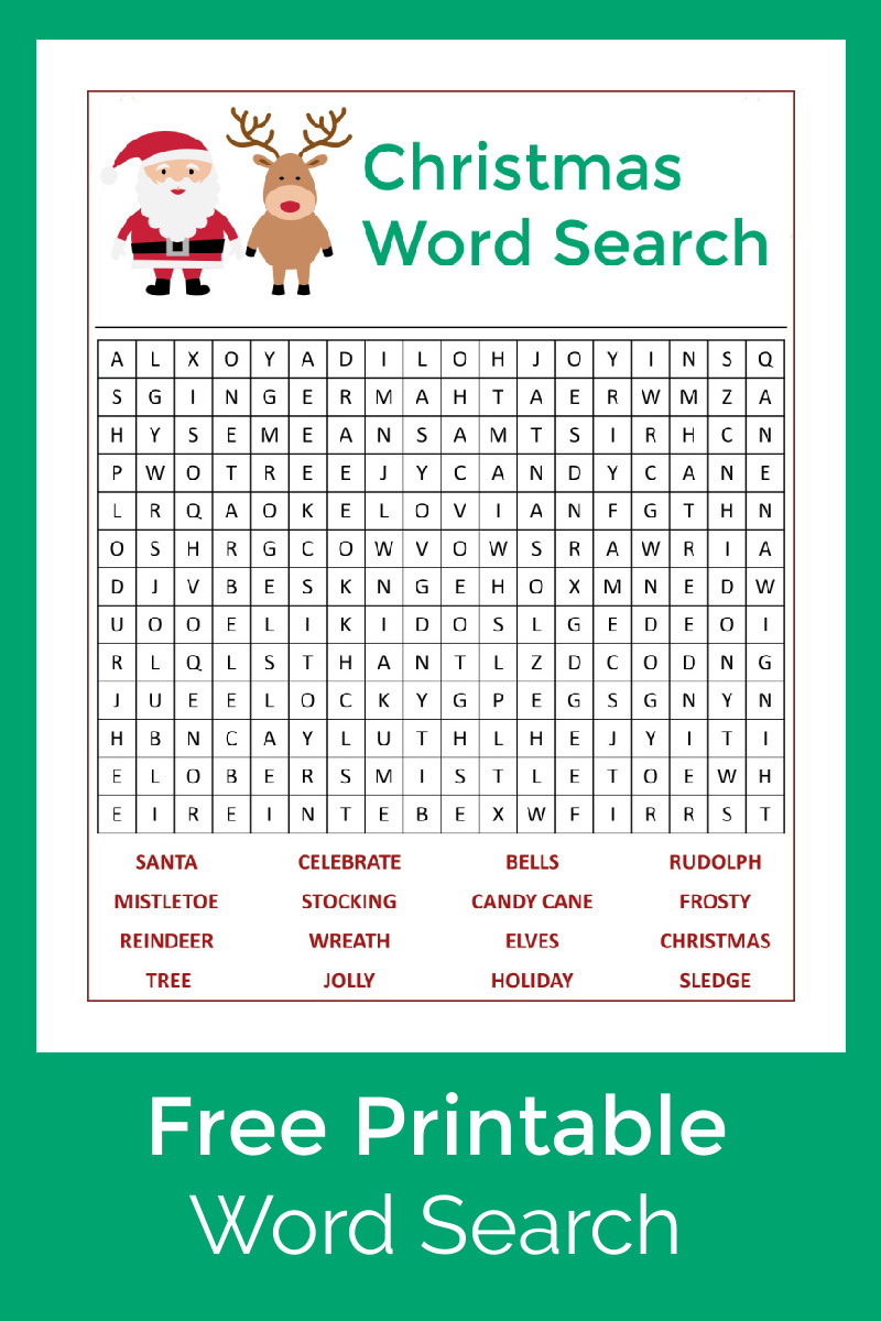 Santa&amp;#039;S Christmas Word Search Activity Page - Mama Likes This throughout Christmas Word Search With Answers