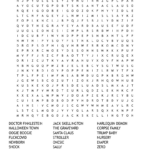 The Nightmare Before Christmas Word Search   Wordmint Throughout Nightmare Before Christmas Word Search