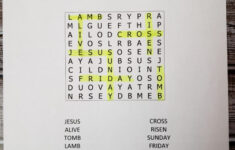 Christian Easter Word Search - Lovinghomeschool intended for Bible Easter Word Search