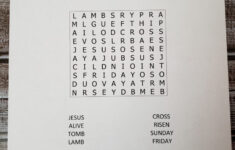 Christian Easter Word Search - Lovinghomeschool with Easy Religious Easter Word Search