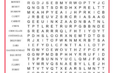 Easter Bunny Word Search throughout Easter Bunny Word Search