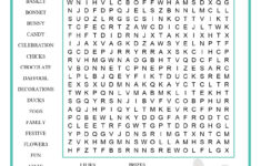 Easter Word Search For Kids with Easter Words For Word Search