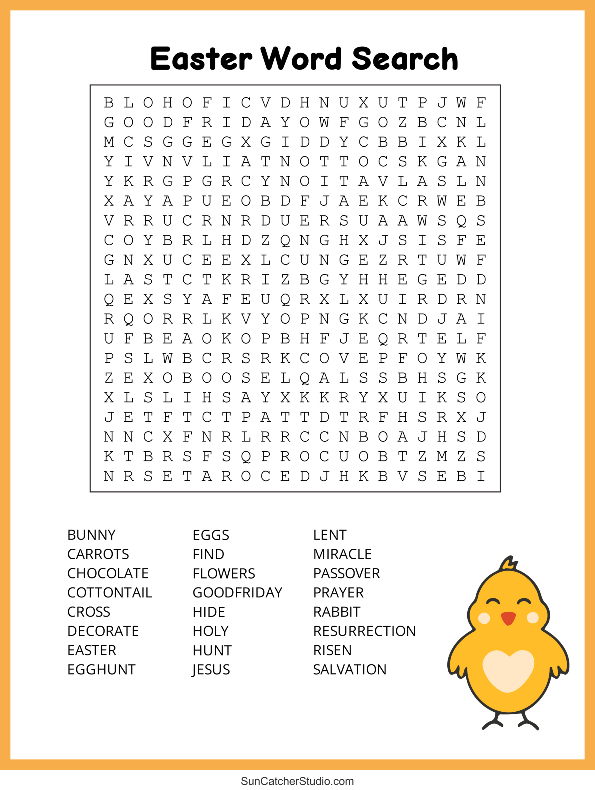 Easter Word Search (Free Printable Pdf Puzzles) – Free Printables regarding Easter Word Search Pro