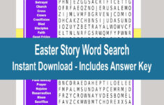 Easter Word Search Game, Easter Story Word Search, Easter within Easter Story Word Search