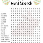 Easter Word Search Puzzle With Answer Sheet, Easter Games, Easter Intended For Easter Egg Hunt Word Search