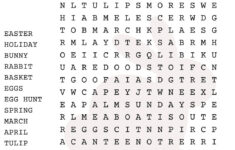 Easter Word Search Puzzle With Answer Sheet, Easter Games, Easter with Easter Search A Word Puzzles
