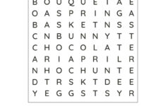 Free Easter Word Search Printable » Homemade Heather pertaining to Easter Word Search Easy