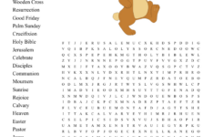 On The Road To Easter Word Search - Wordmint in On The Road To Easter Word Search Answers