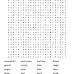 Resurrection Day Word Search   Wordmint Inside Easter Word Search Jesus