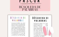 Spanish, Easter Game, Easter Word Search In Spanish - Etsy intended for Spanish Easter Word Search
