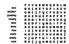 Springtime Easter-Themed Word Searches • Beeloo Printable Crafts in Words For Easter Word Search
