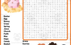 The Story Of Easter Word Search &amp; Find Puzzle Worksheet Activity regarding Easter Story Word Search