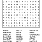 10 Free Printable Word Search Puzzles For Jumbo Printable Word Search