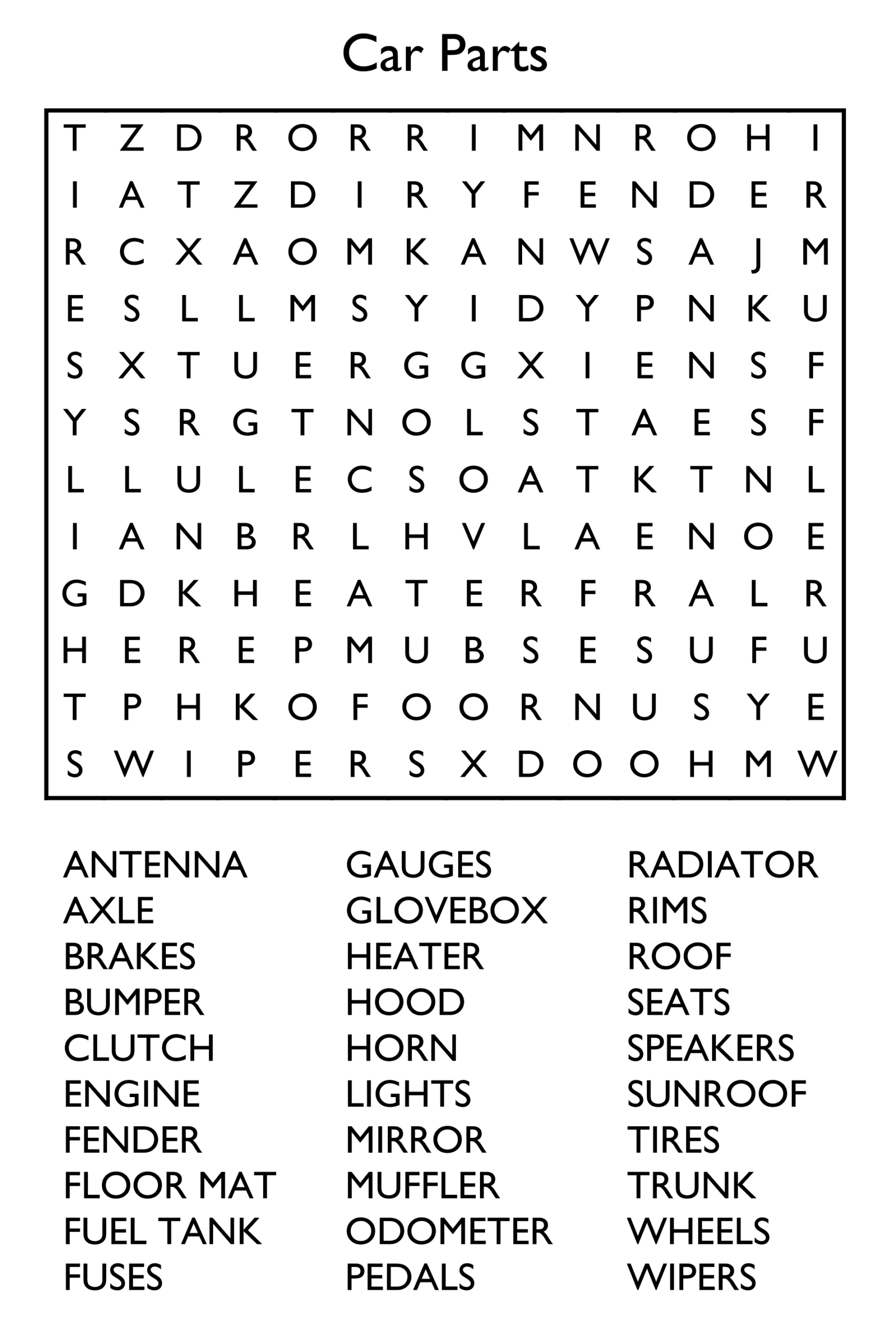10 Free Printable Word Search Puzzles intended for Free Printable Word Search Puzzles Adults