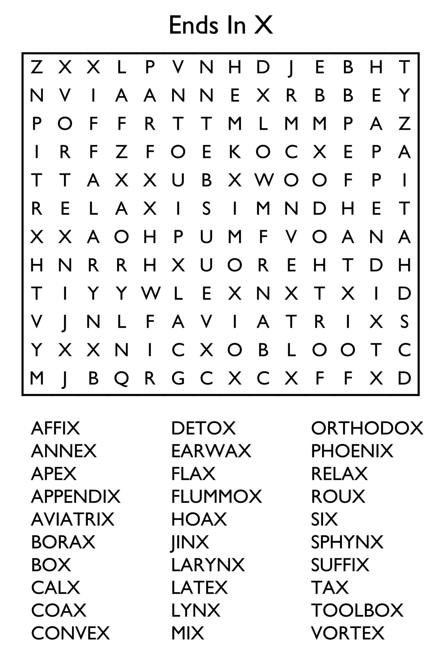10 Free Printable Word Search Puzzles intended for Word Search Free Printable Puzzles