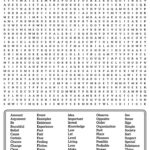 100 Word Word Searches   20 Free Pdf Printables | Printablee For Printable Word Search Sheets For Adults