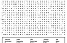 100 Word Word Searches - 20 Free Pdf Printables | Printablee intended for Printable Word Search 100 Words