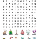 1St Grade Winter Word Search   Tree Valley Academy For Printable Word Search For 1st Grade