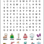1St Grade Winter Word Search   Tree Valley Academy Within Word Search Printable Winter