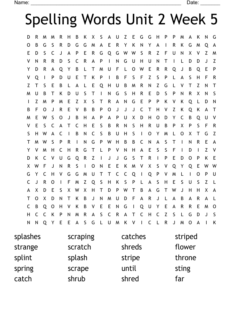 2Nd Grade Word Search - Wordmint with regard to Printable Word Search For Grade 2